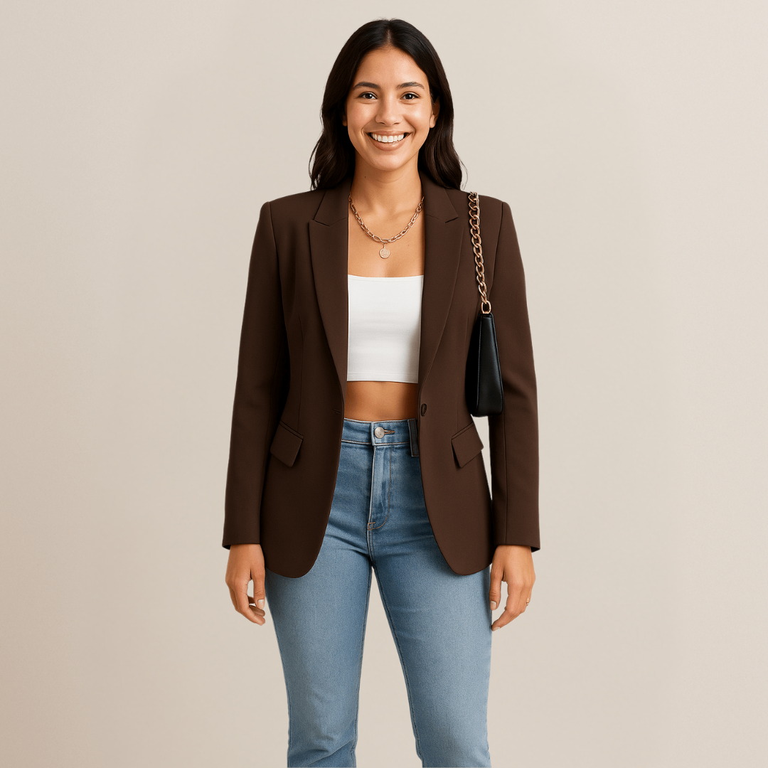 Damen Blazer tailliert mit Revers