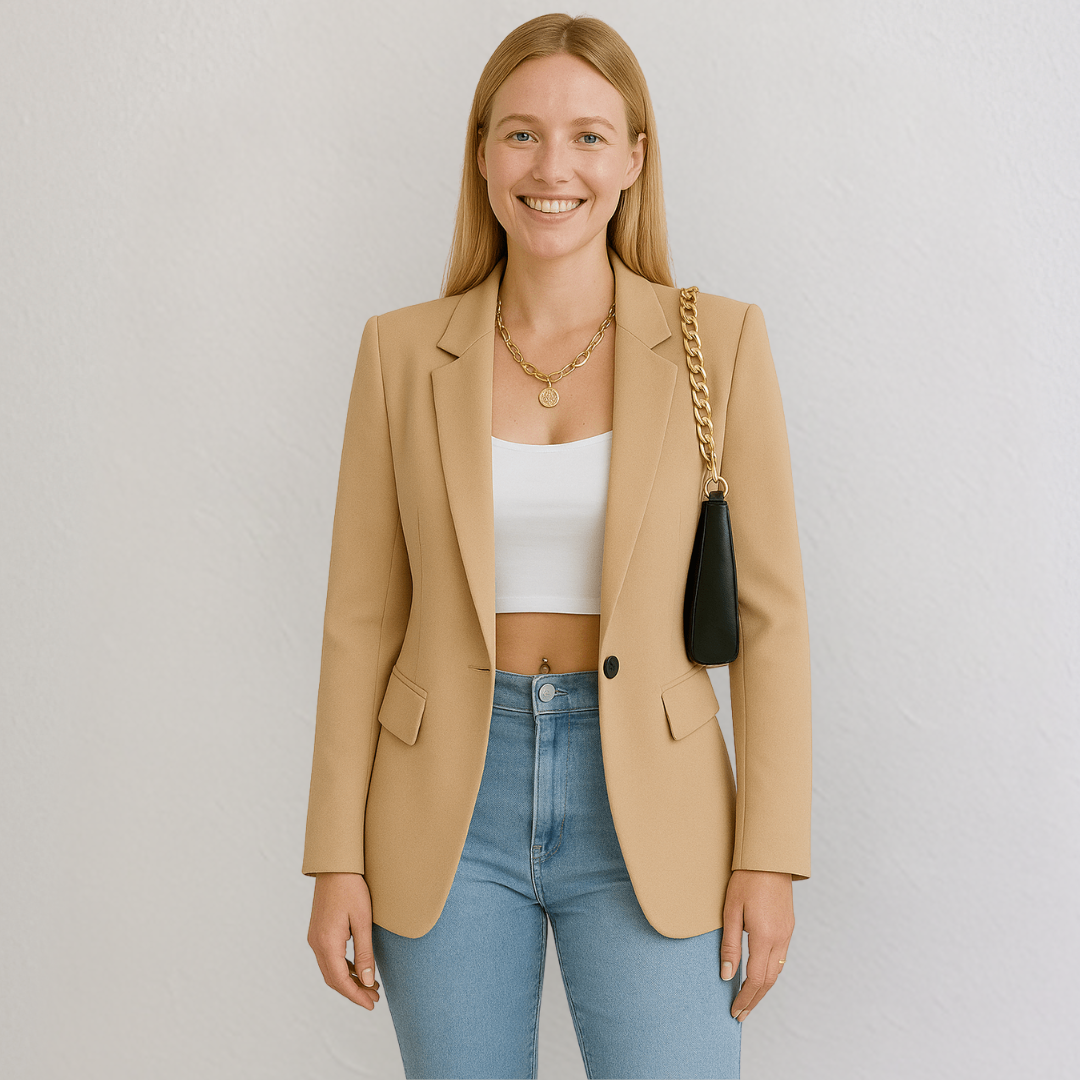 Damen Blazer tailliert mit Revers