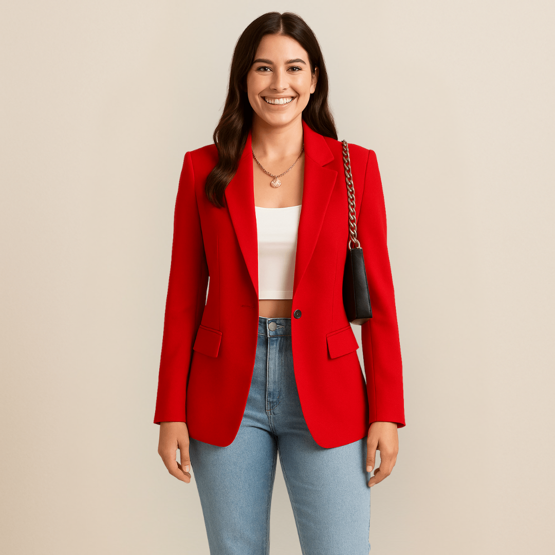 Damen Blazer tailliert mit Revers