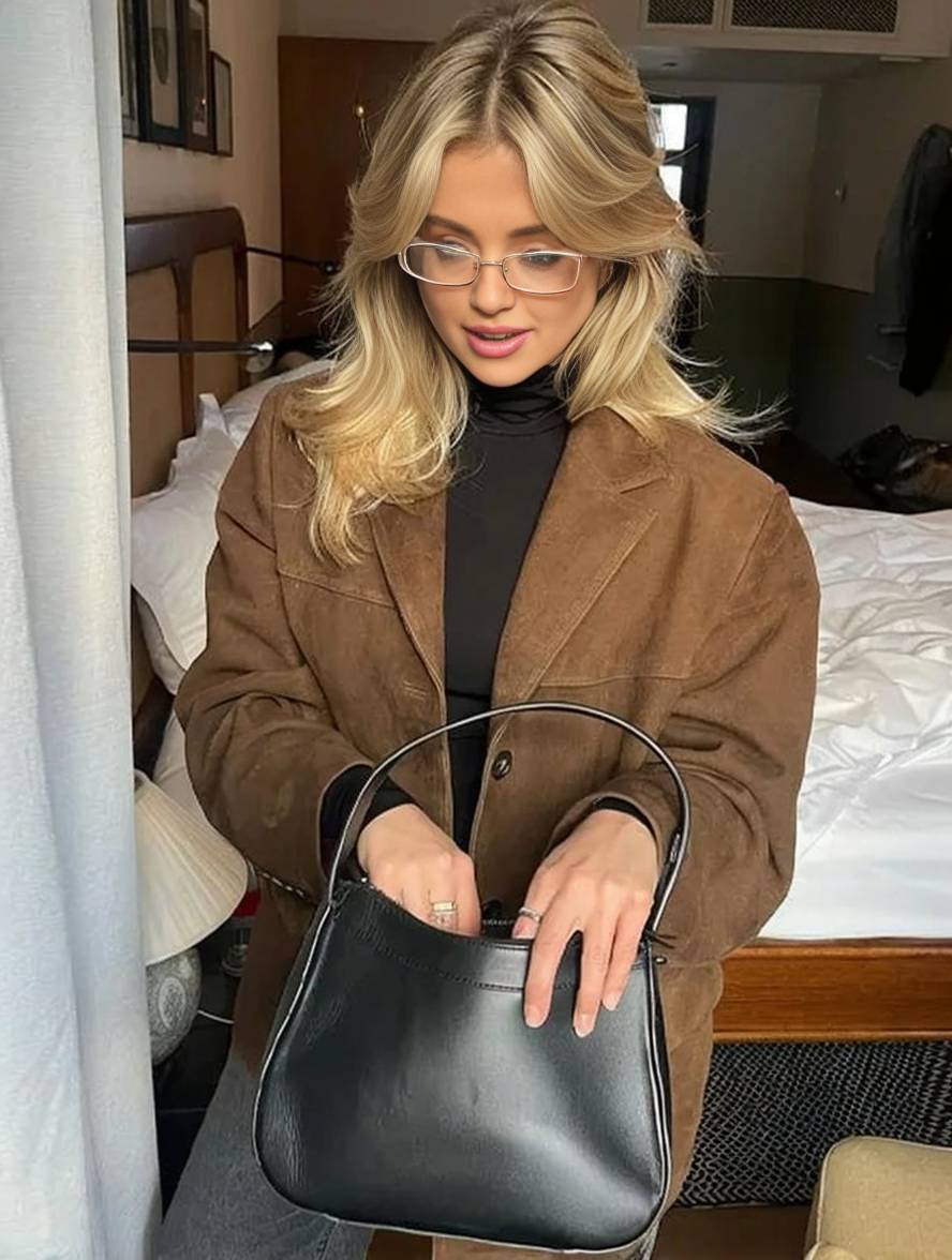 Dames Blazer Suédine Enkelrijig