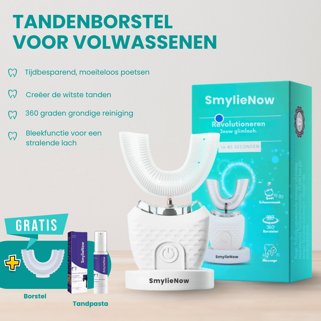 Volwassen tandenborstel + GRATIS tandpasta