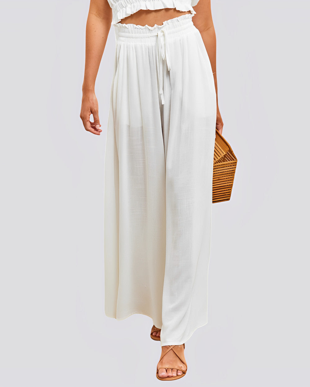 Veronica Weite Leinenhose Damen