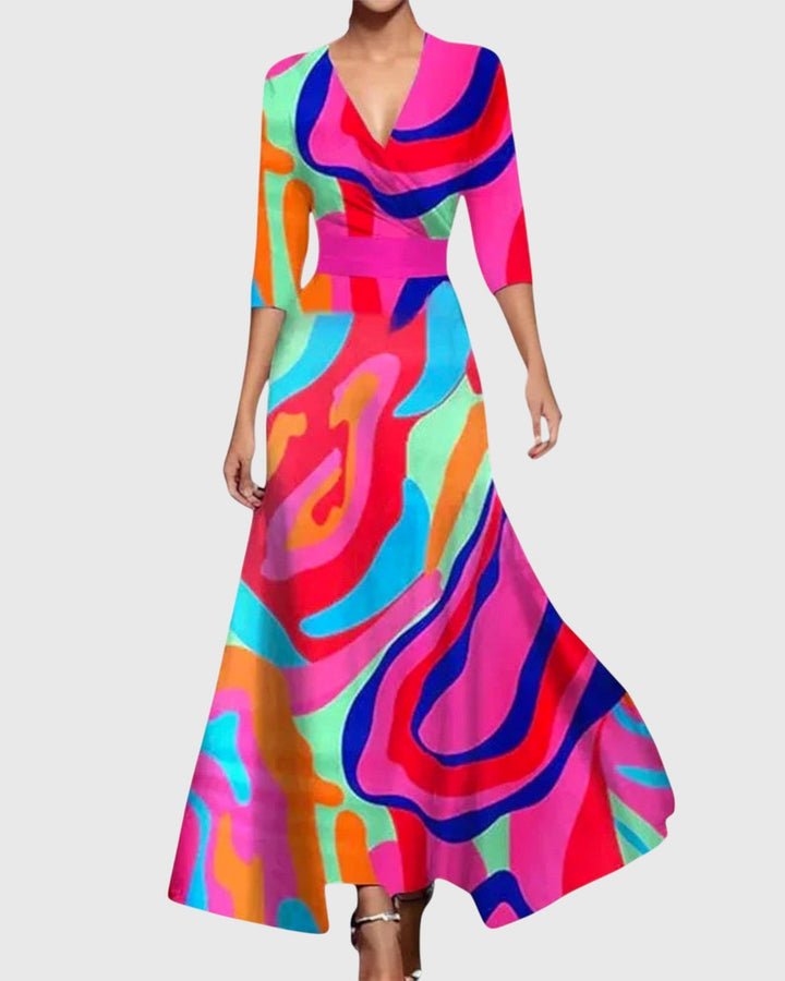 Leila Elegantes Abendkleid Lang Damen