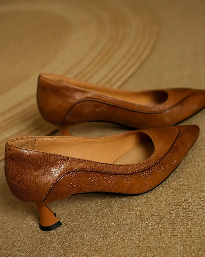 Amalia Leder Absatzschuhe Damen