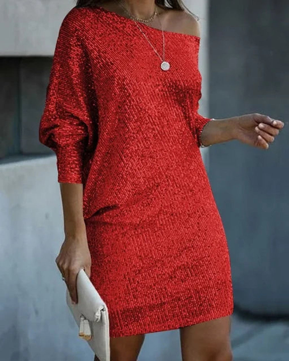 Aria Pailletten Festkleid Damen