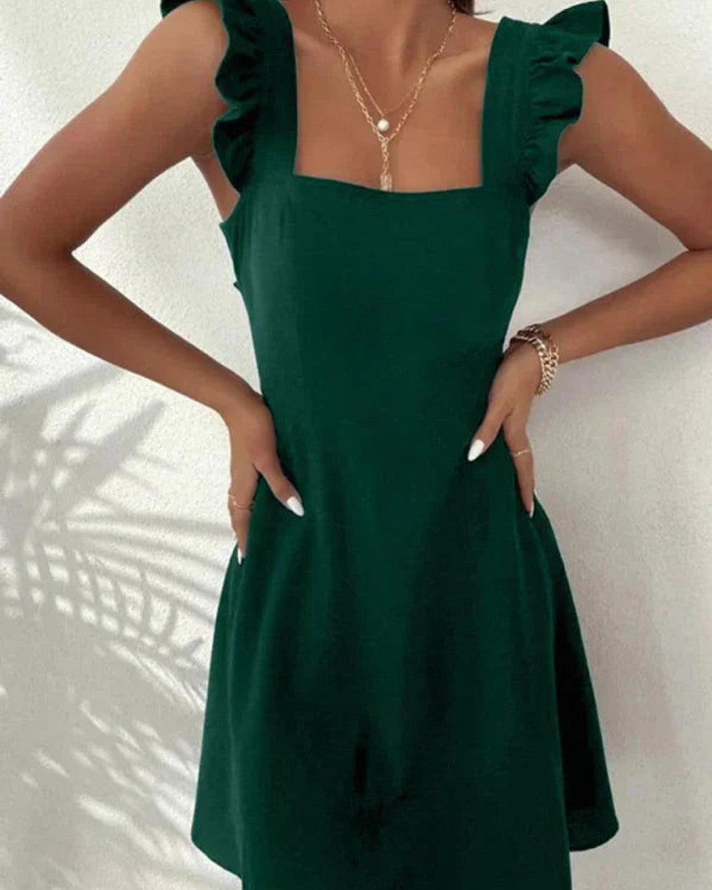 Lena Ausgestelltes Sommerkleid Volant
