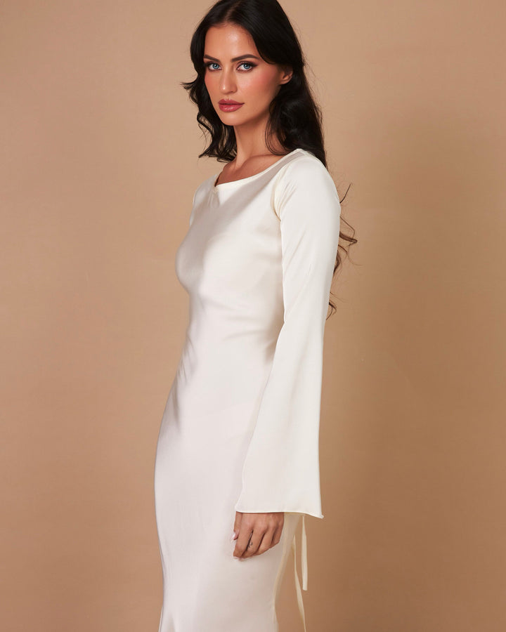 Alina Langärmliges Maxikleid Elegant