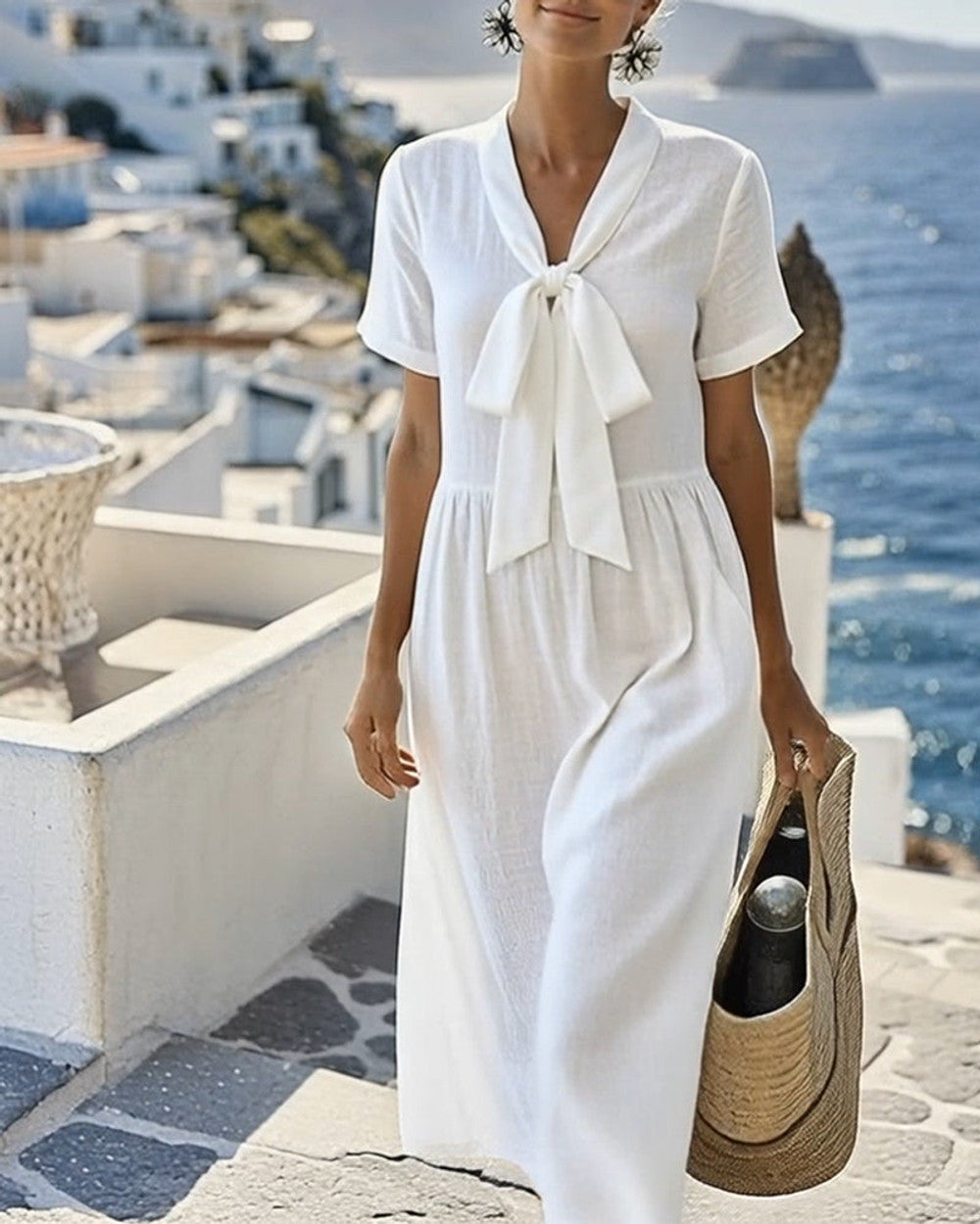 Lena Elegantes A-Linien Sommerkleid