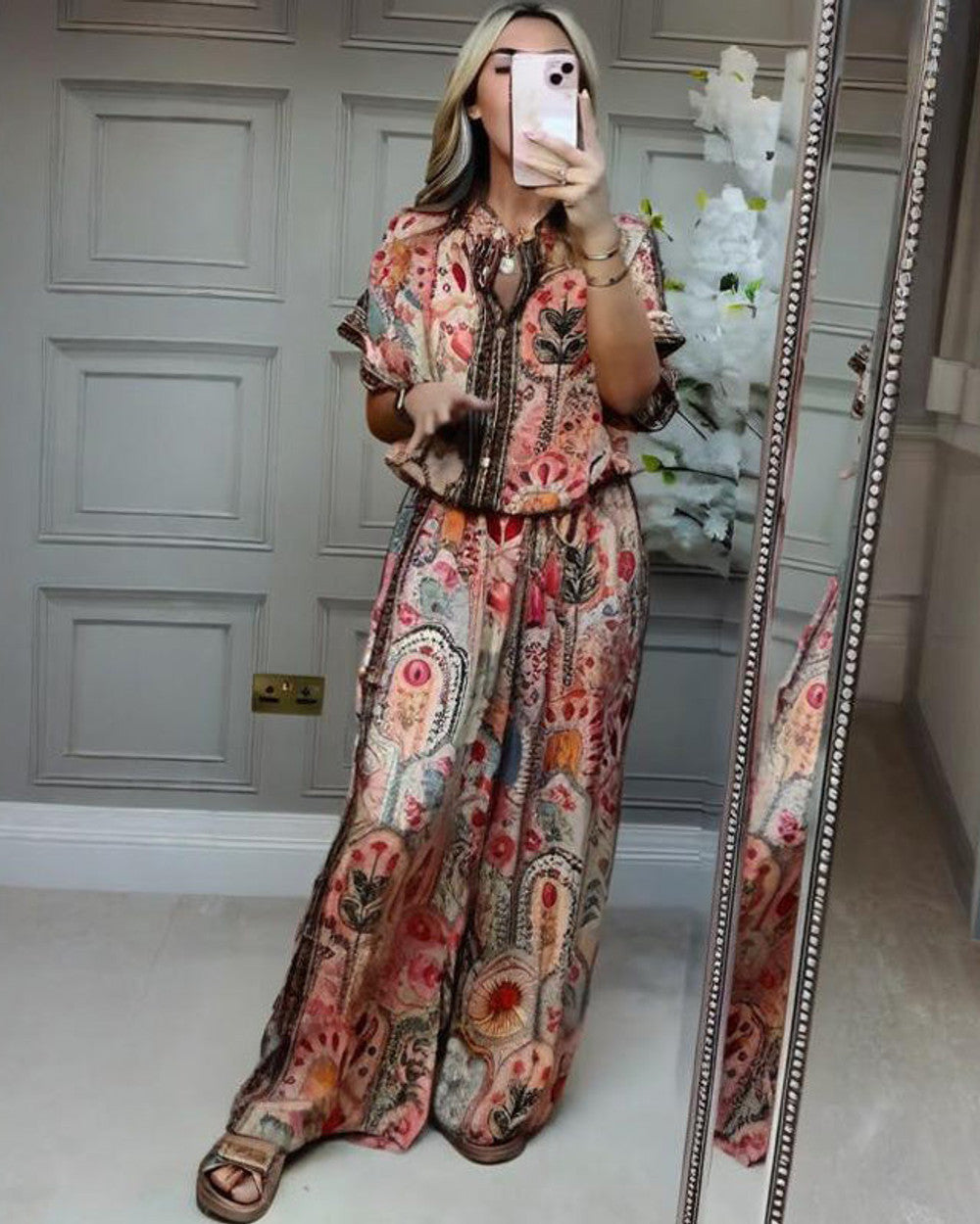 Lena Bohème Fransen Bluse Damen