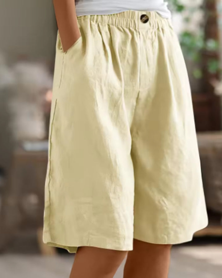 Renee Kurze Leinenhose Damen Sommer