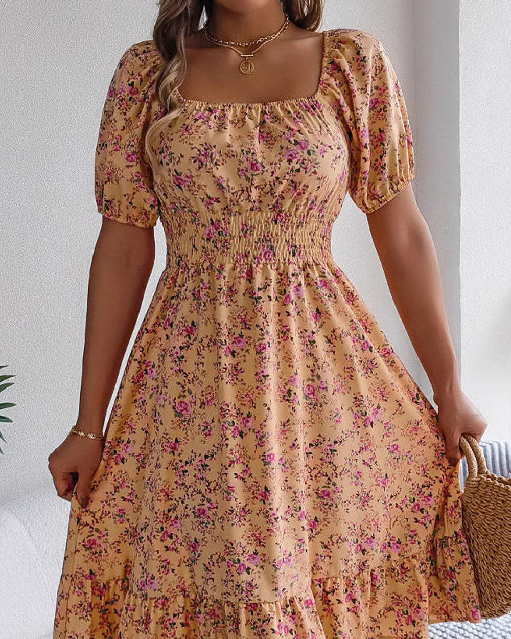 Lena Blumenkleid Rüschen Hochzeit