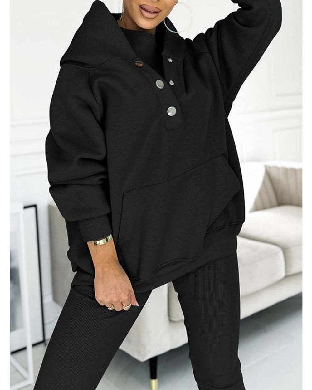 Lena Übergroße Dreiteilige Loungewear
