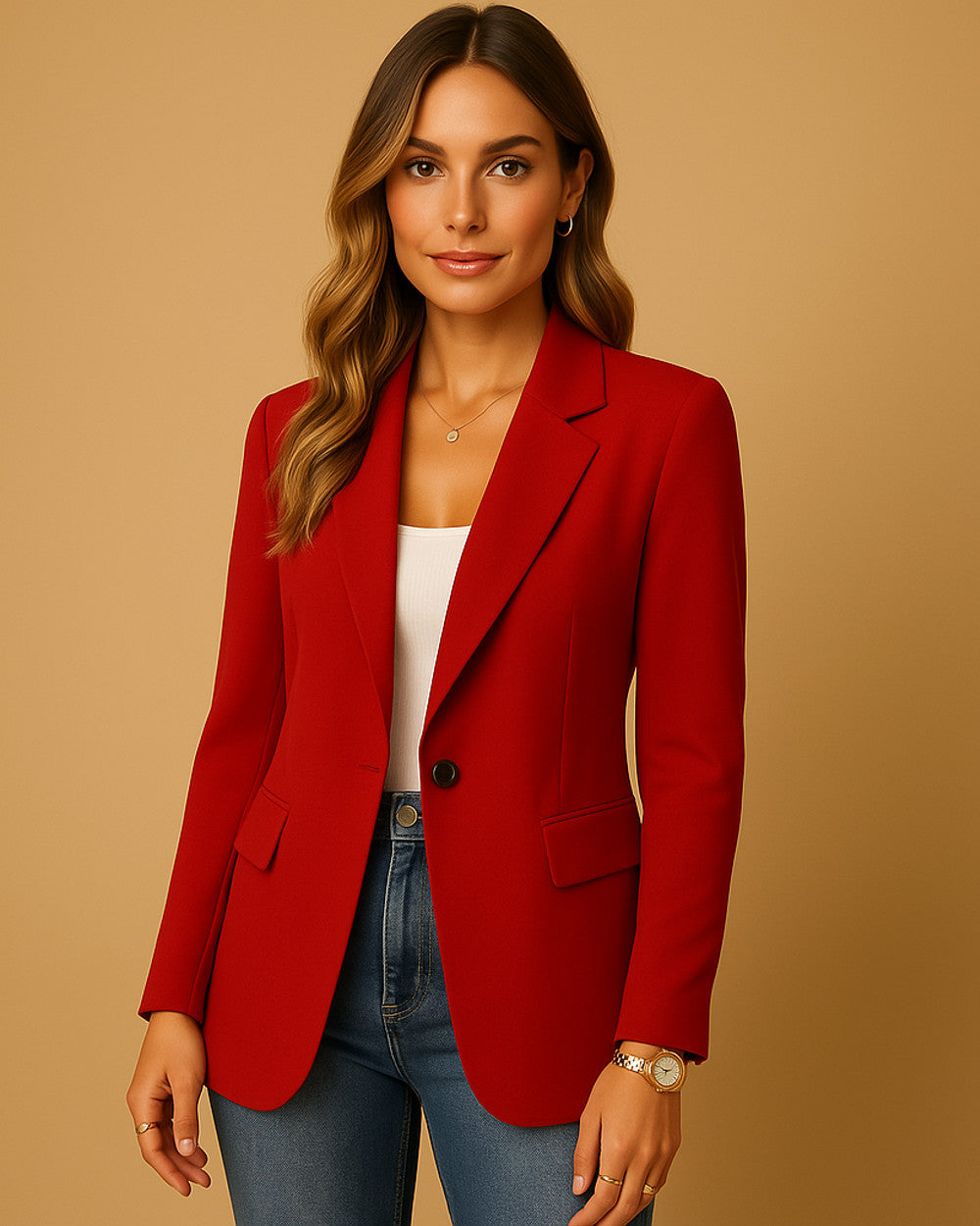 Yara Taillierter Stretchblazer Damen