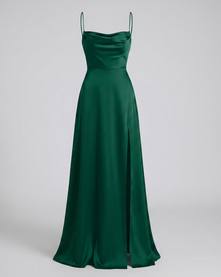 Lena Langes Abendkleid Beinschlitz