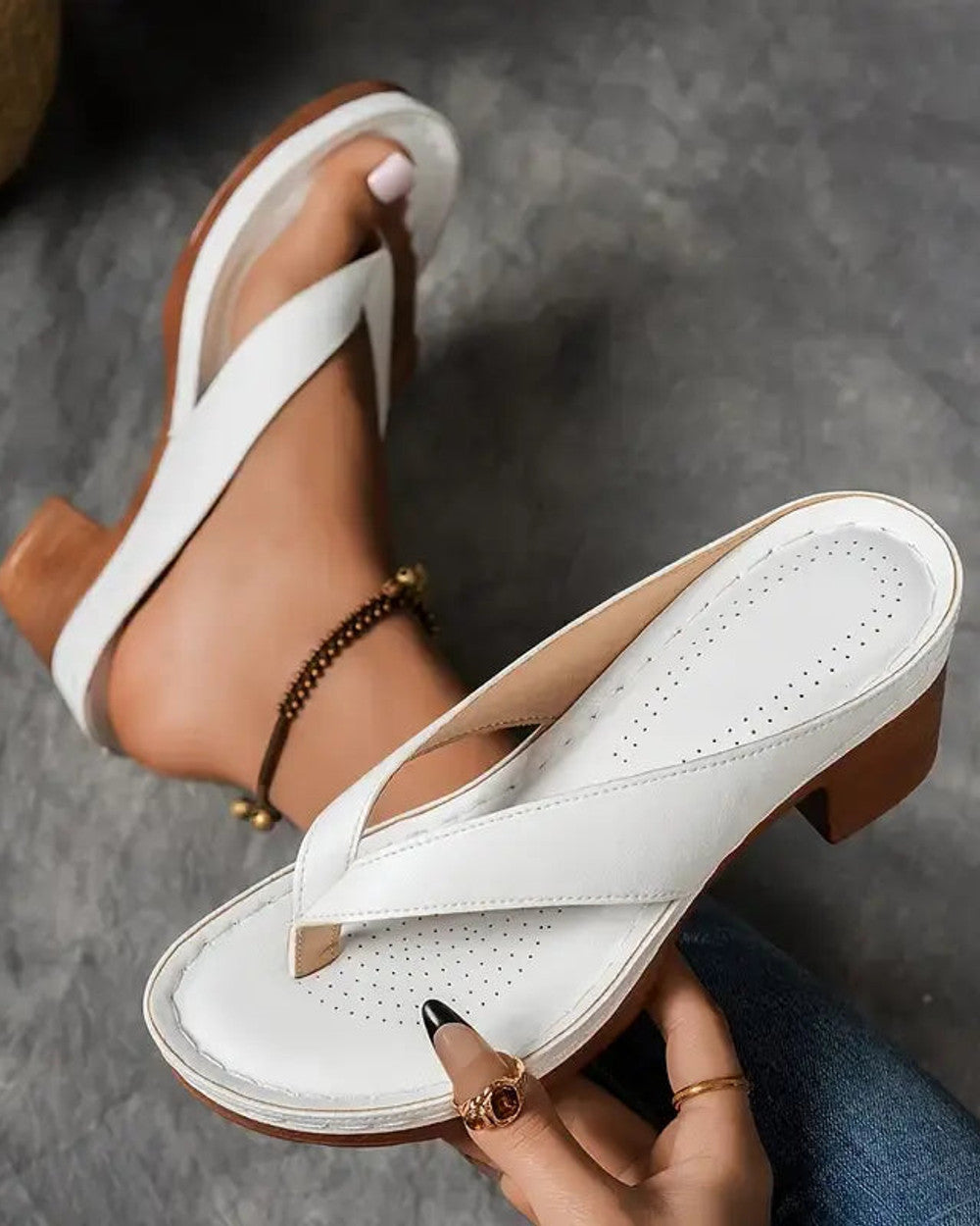 Abigail Orthopädische Absatz-Sandalen