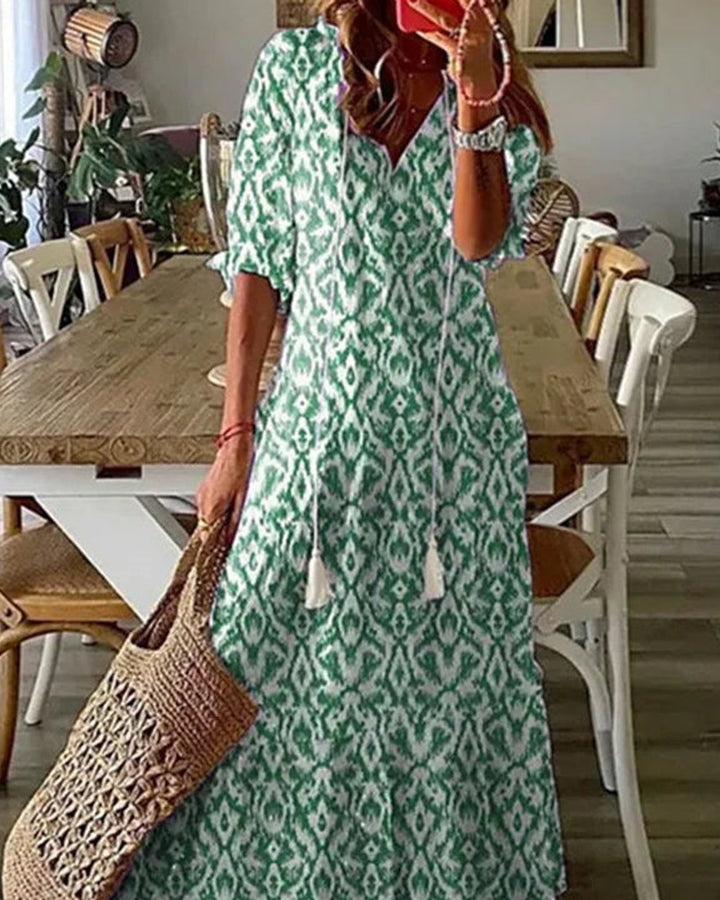 Riley Blumenmuster Maxikleid Lang Damen