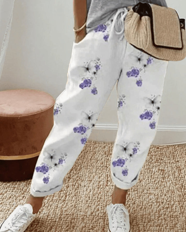 Ella Leichte Leinen-Baumwollhose Damen