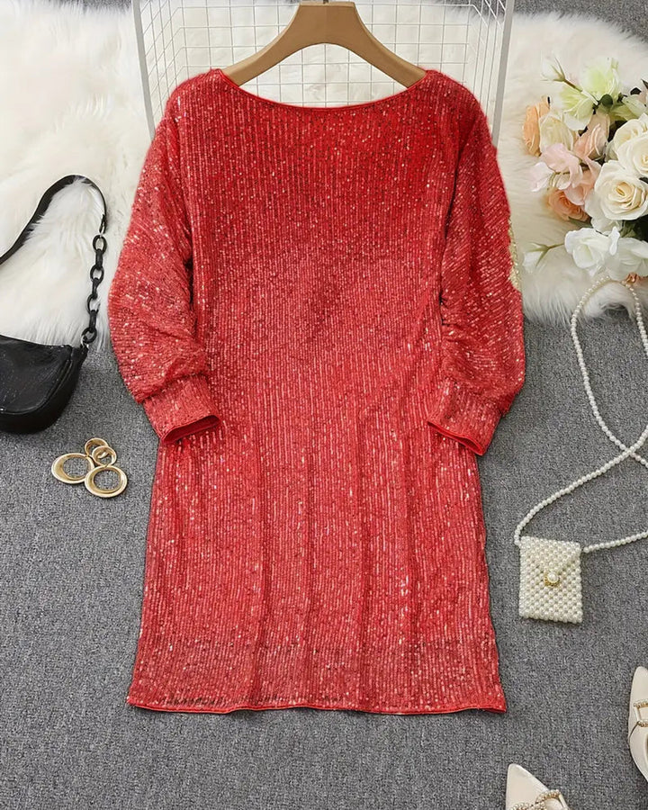 Aria Pailletten Festkleid Damen