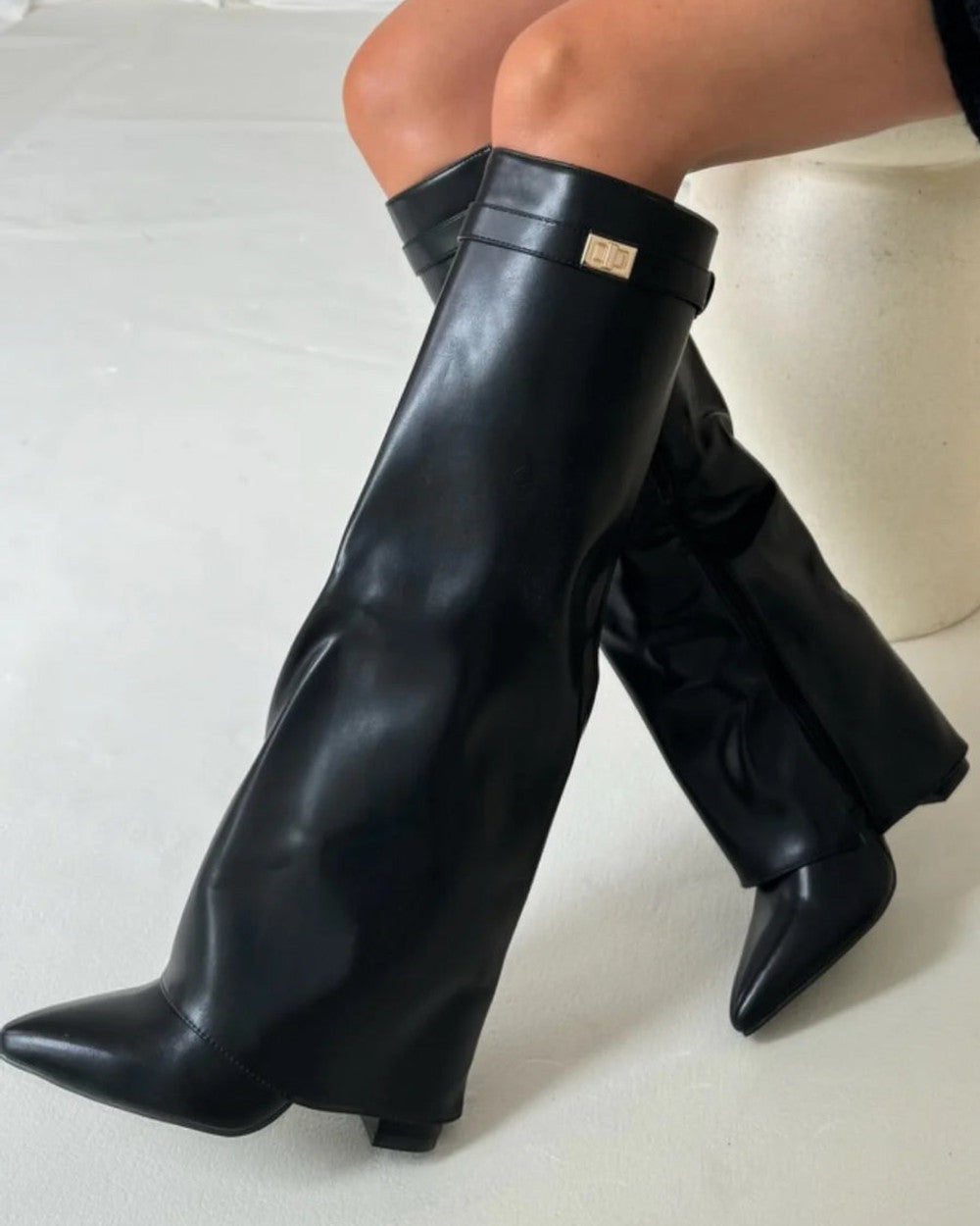 Damen Stiefel mit hohem Schaft