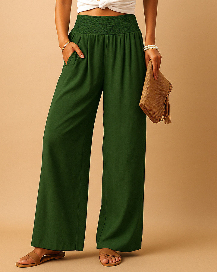 Lena Leinenhose Hochbund Damen