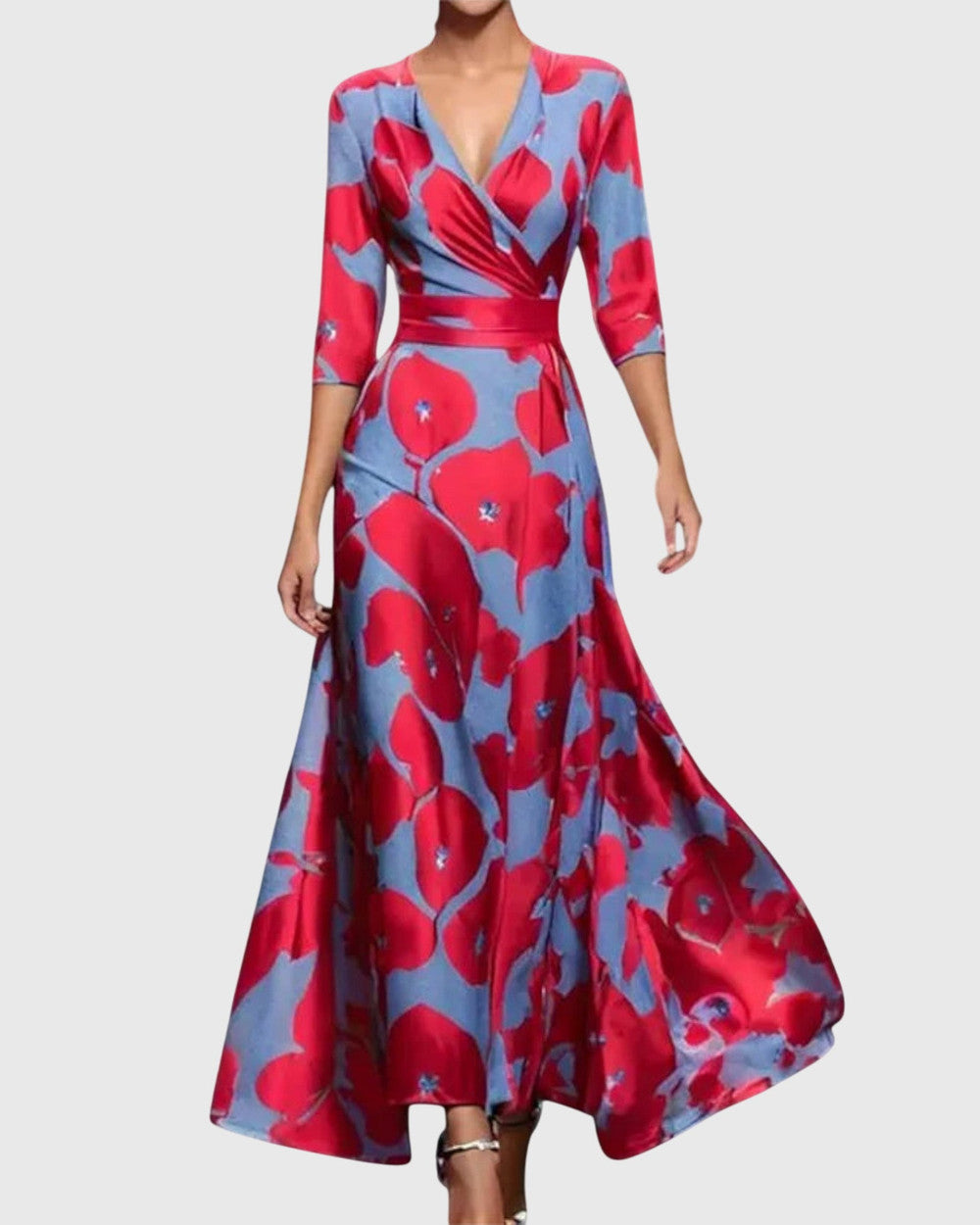 Leila Elegantes Abendkleid Lang Damen