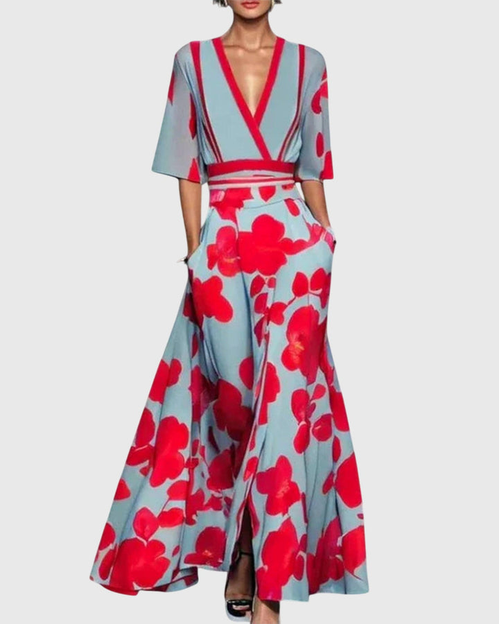 Leila Elegantes Abendkleid Lang Damen