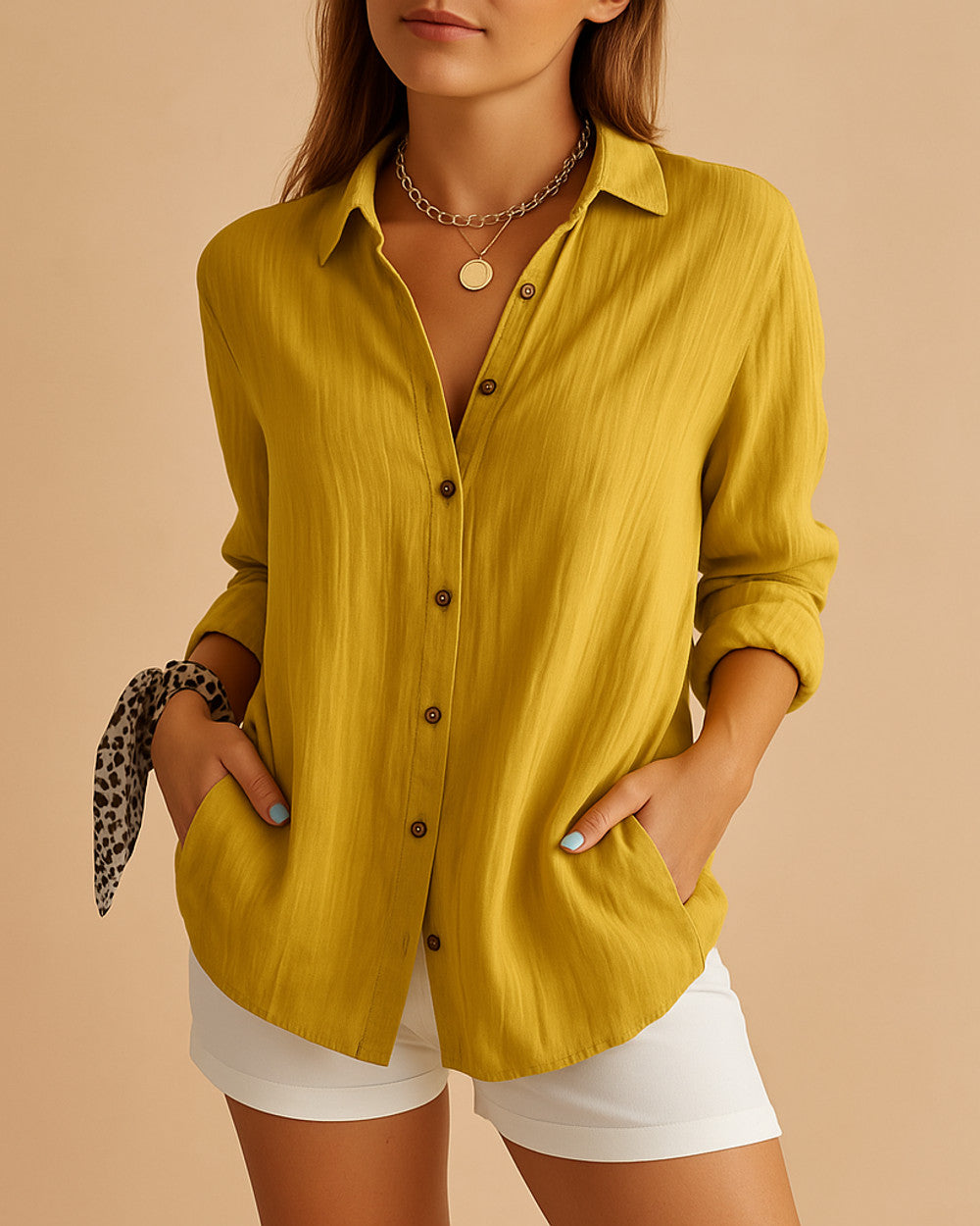 Hazel Luftige Leichte Bluse Damen