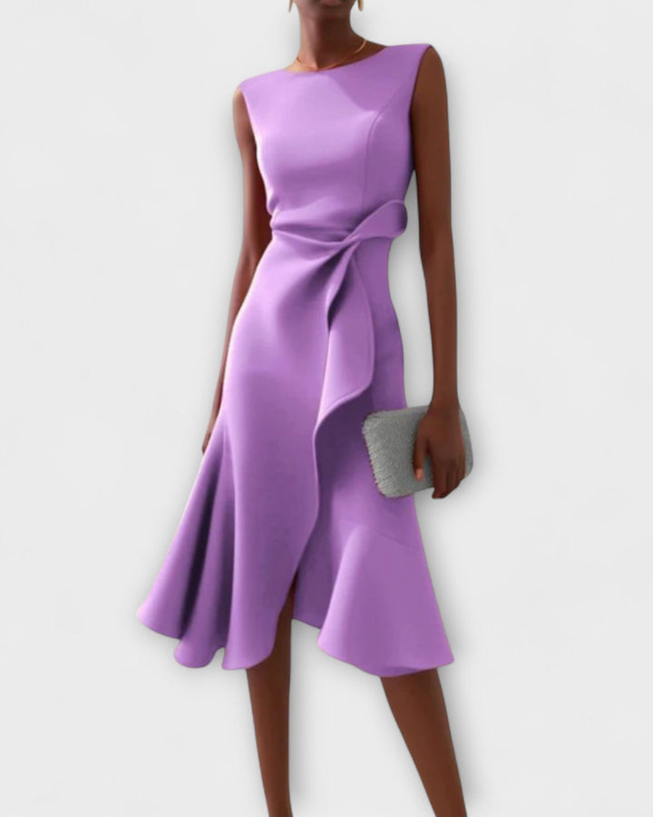 Sheila Asymmetrisches Midi Kleid Damen