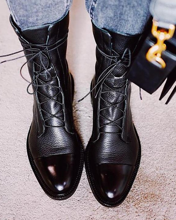 Sapphira Schnürstiefel Leder Damen
