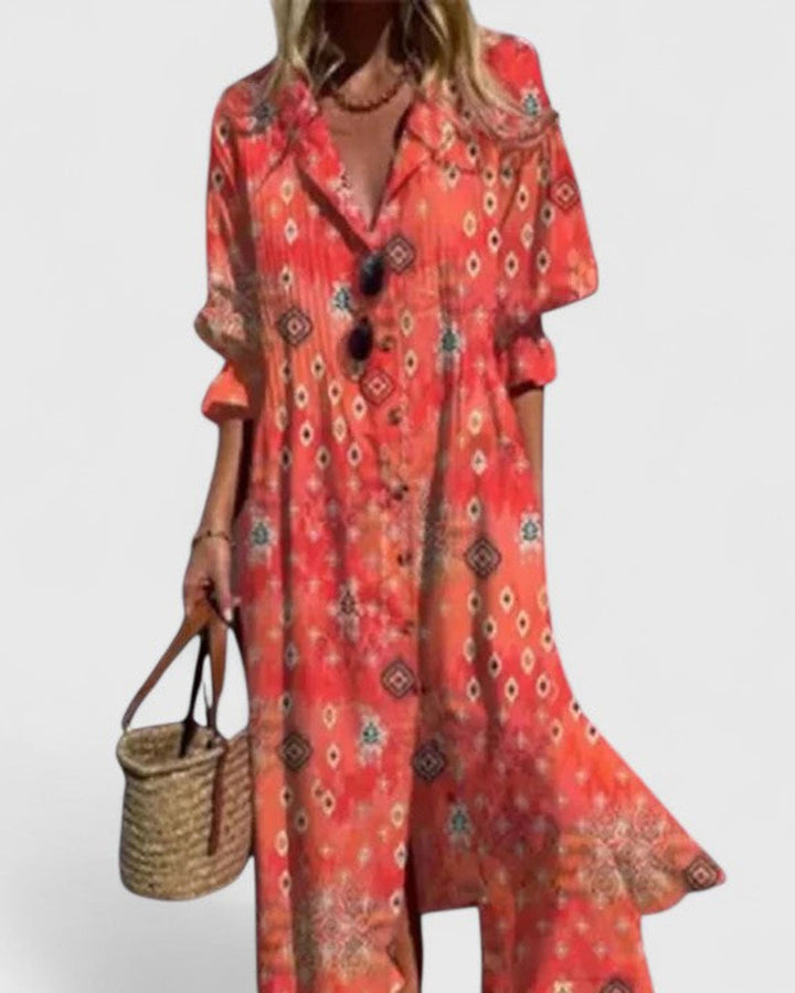Paula Elegantes Boho Kleid Damen
