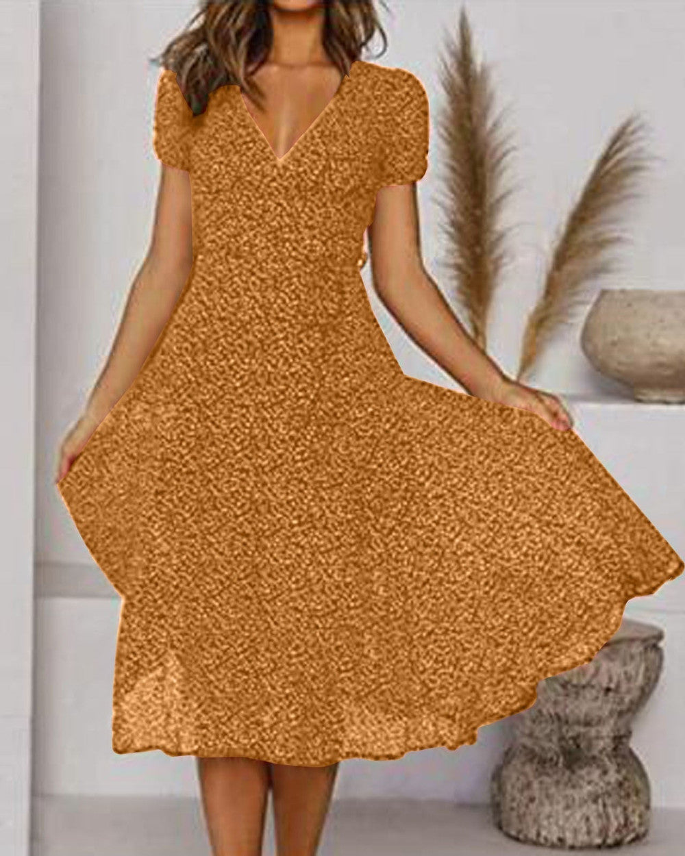 Lena Fließendes A-Linien Sommerkleid