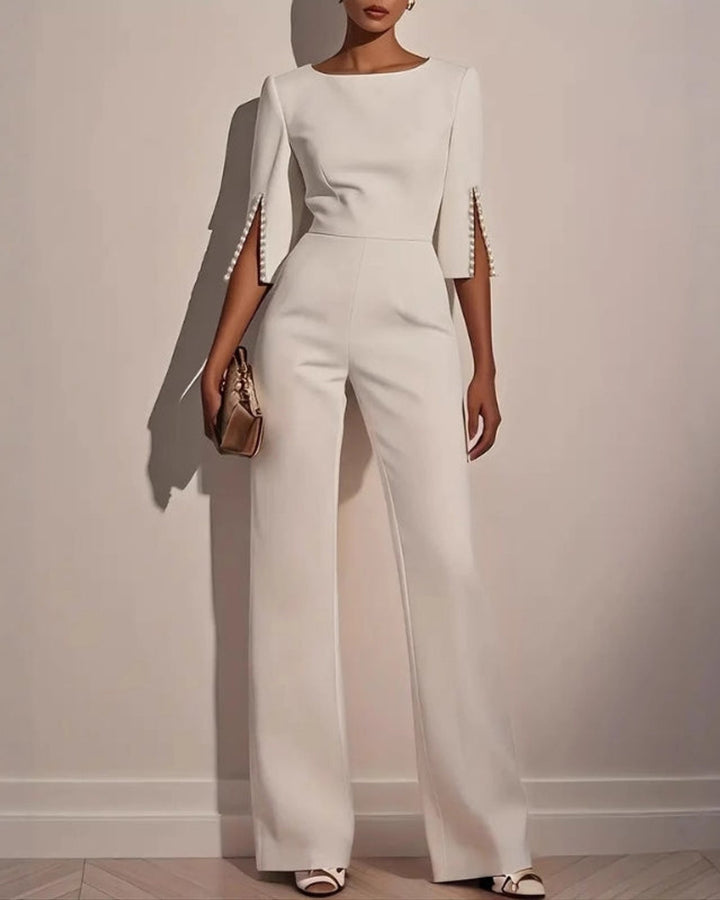 Lena Eleganter Jumpsuit mit Perlen