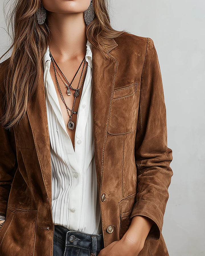 Lena Wildleder Jacke Vintage