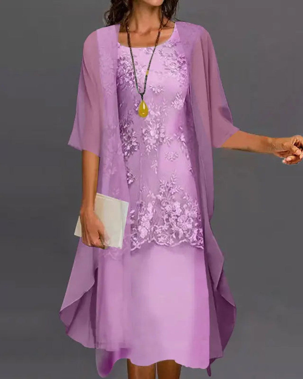 Lena Chiffon Zweiteiliges Kleid Damen