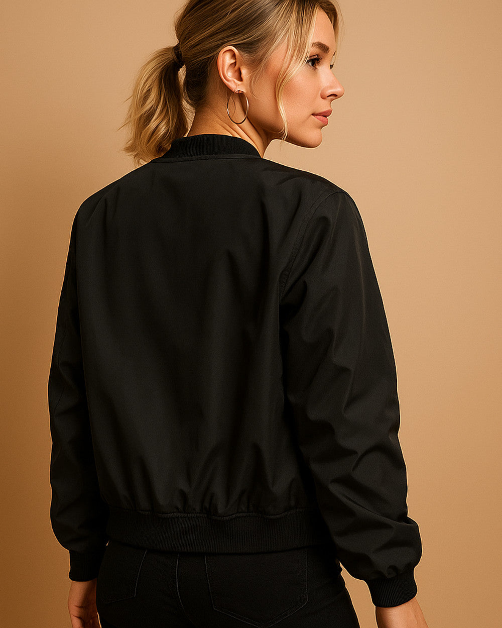 Yara Bomberjacke Gerippte Bündchen