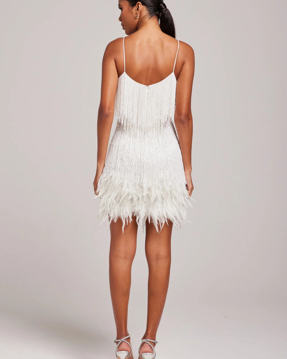 Marj Federbesetztes Abendkleid Damen