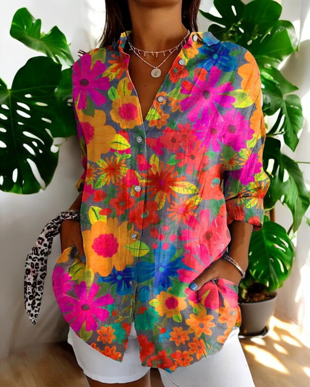 Irelle Bluse Blumenmuster Damen