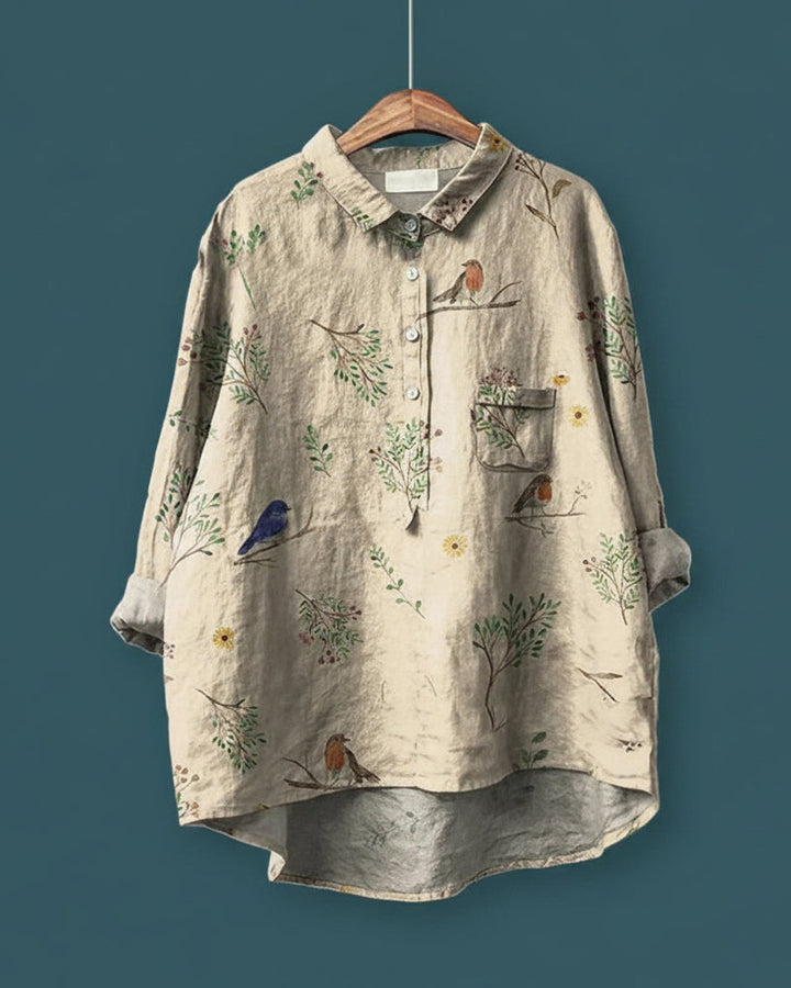 Amita Bluse Blumenmuster Vintage