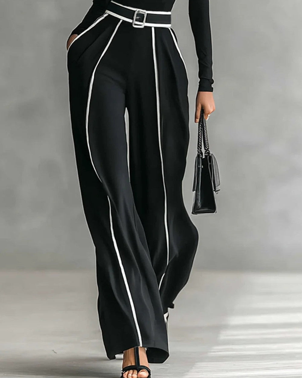 Nina Hochgeschlossenes Oberteil Hose Set