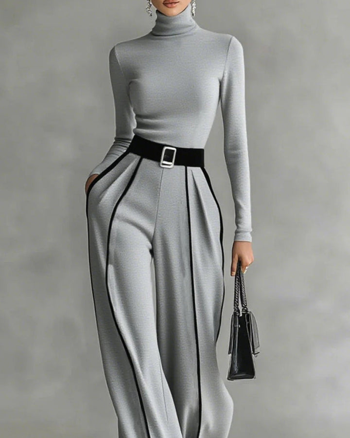 Nina Hochgeschlossenes Oberteil Hose Set