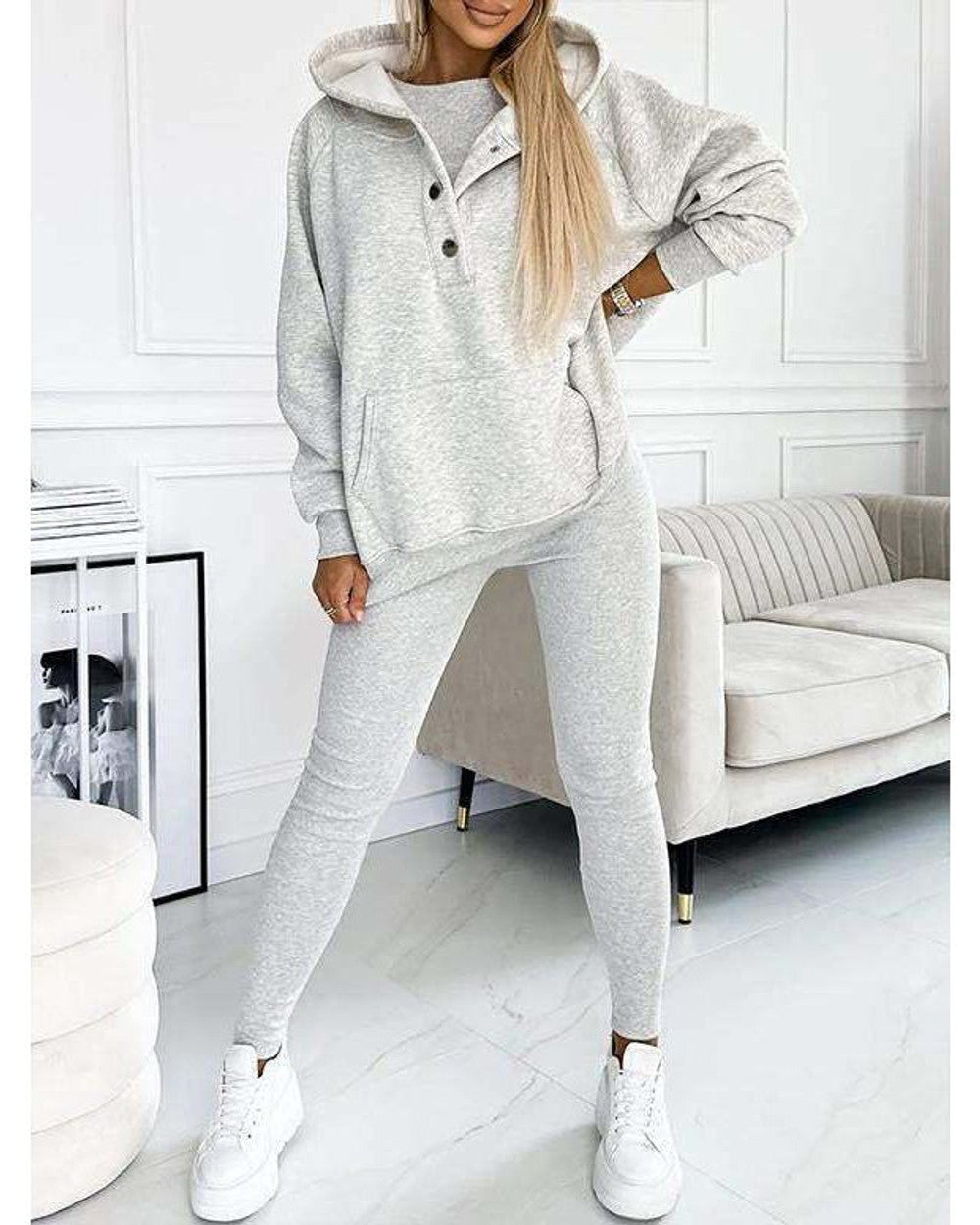 Lena Übergroße Dreiteilige Loungewear