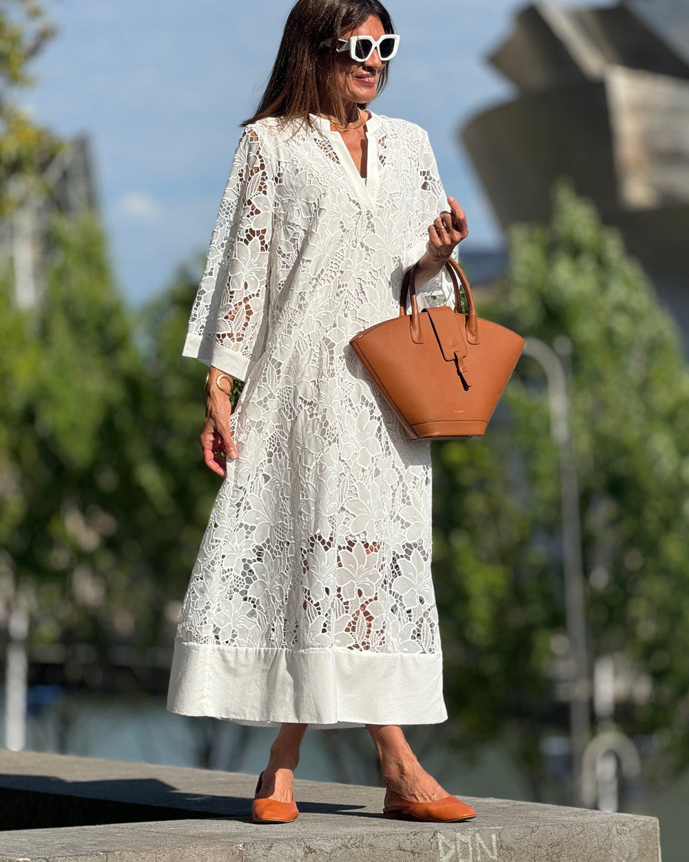 Luana Spitzen Abendkleid Damen