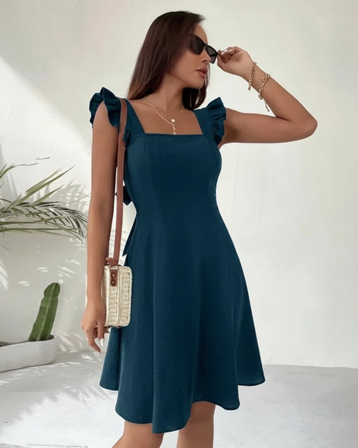 Lena Ausgestelltes Sommerkleid Volant