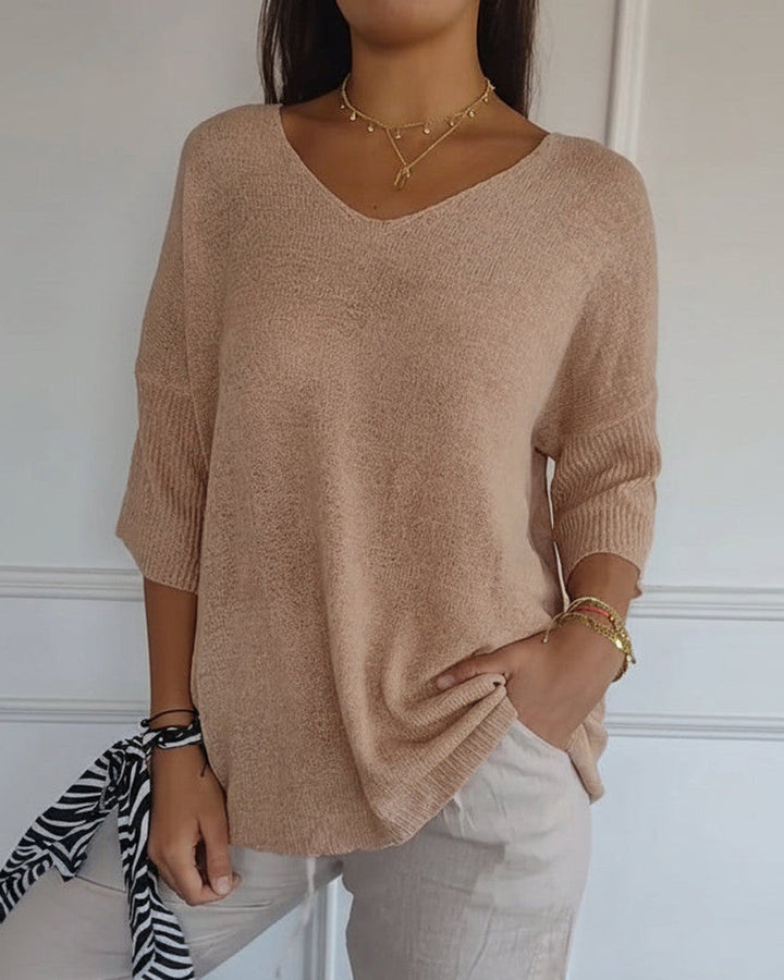 Jill Zeitloses V-Ausschnitt-Top Damen