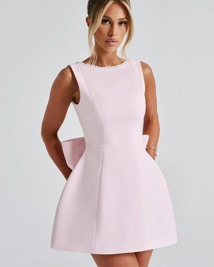 Lena Kurzes Kleid Schleife Rücken