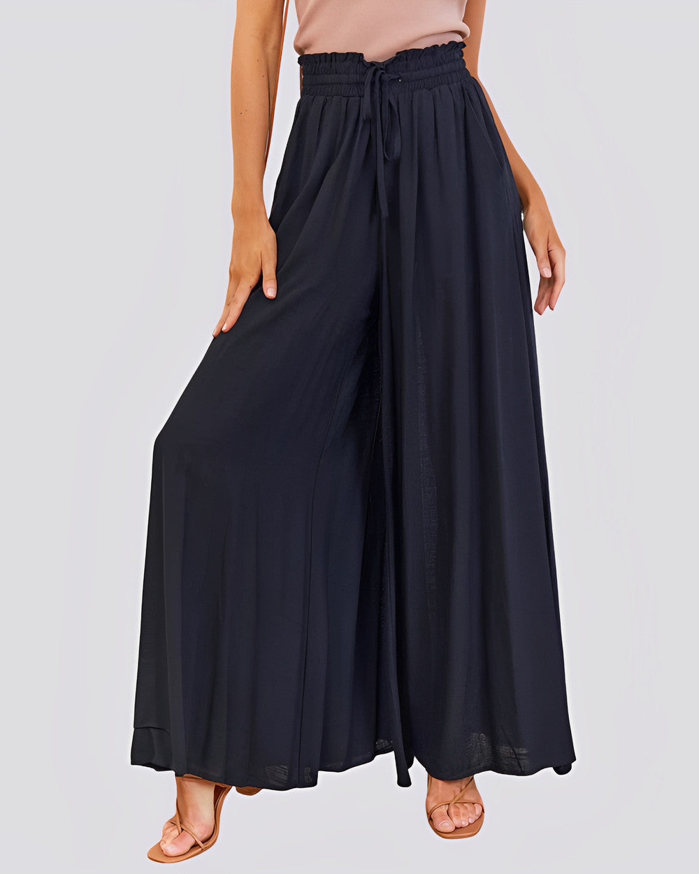 Veronica Weite Leinenhose Damen