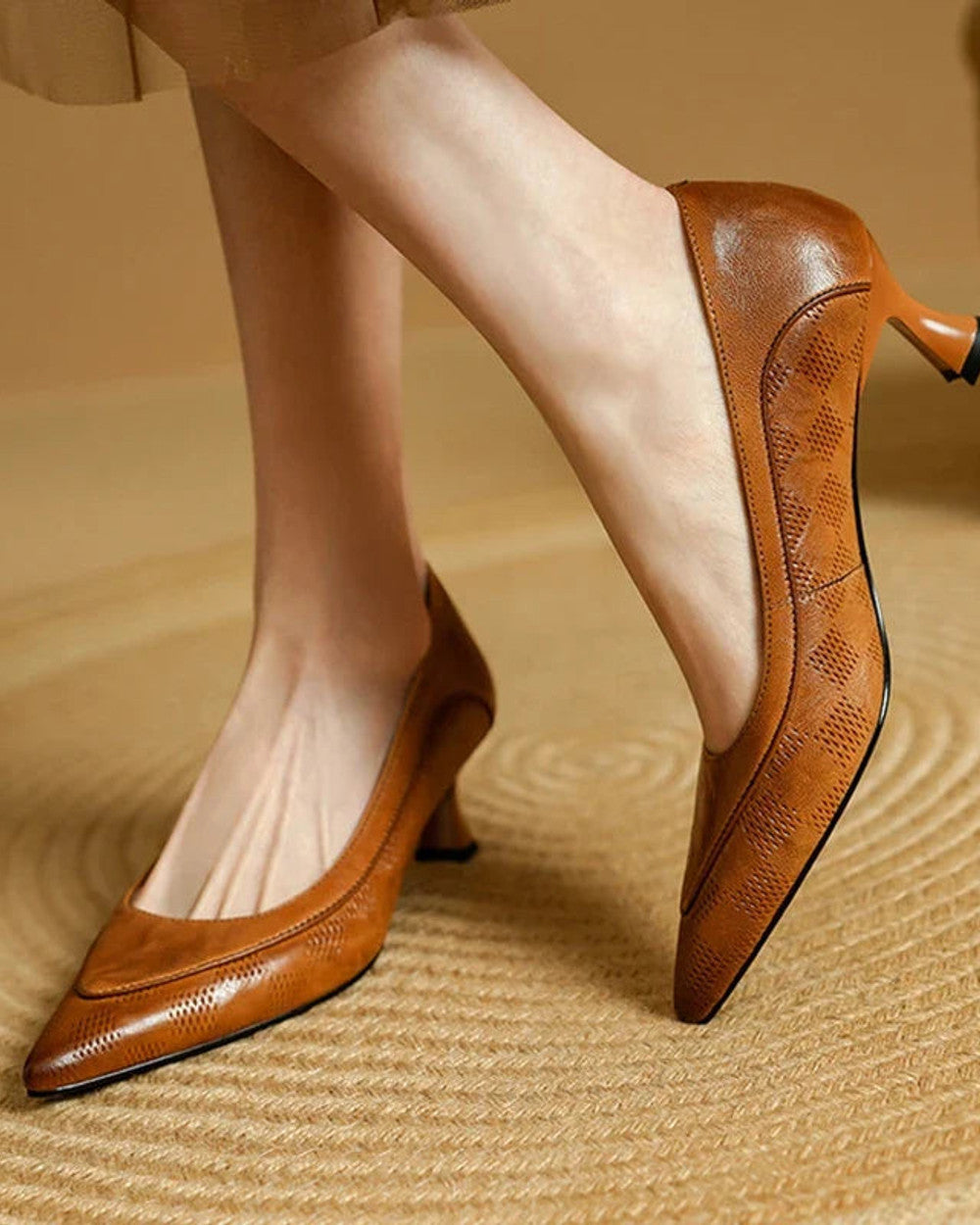 Amalia Leder Absatzschuhe Damen