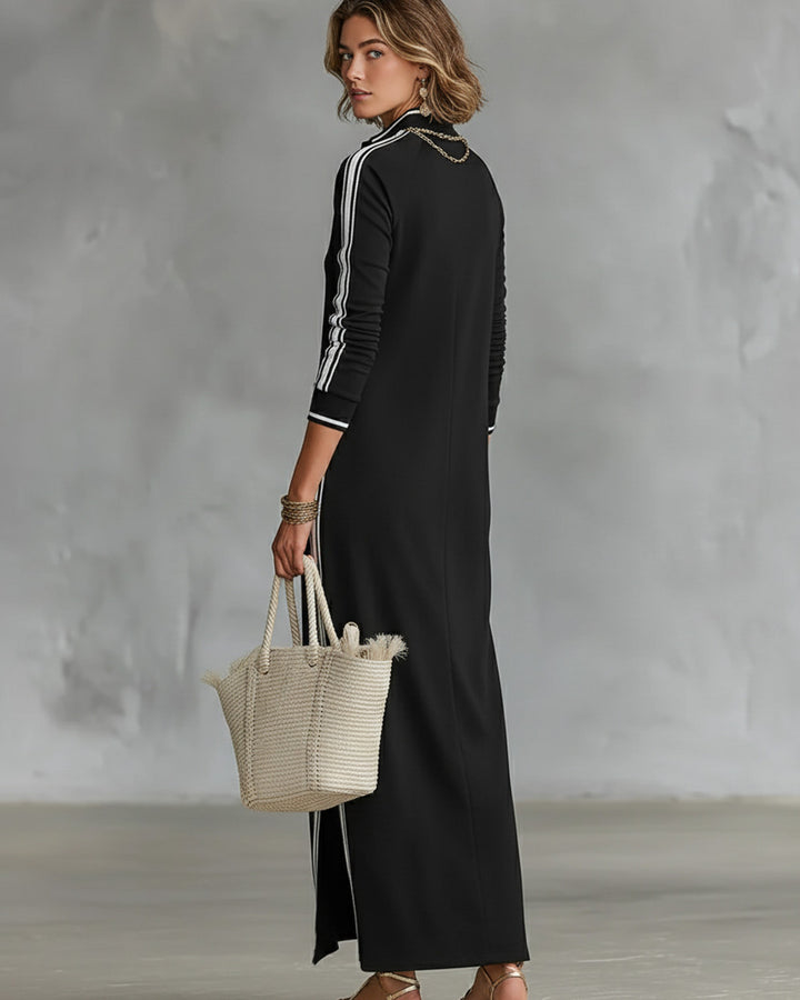 Lena Knopfleiste Kleid Besatz