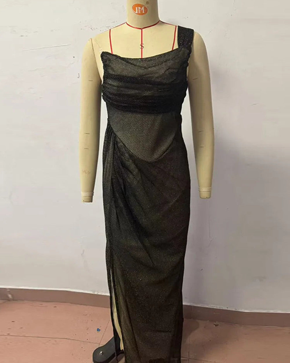 Lena Glanzeffekt Abendkleid Maxikleid