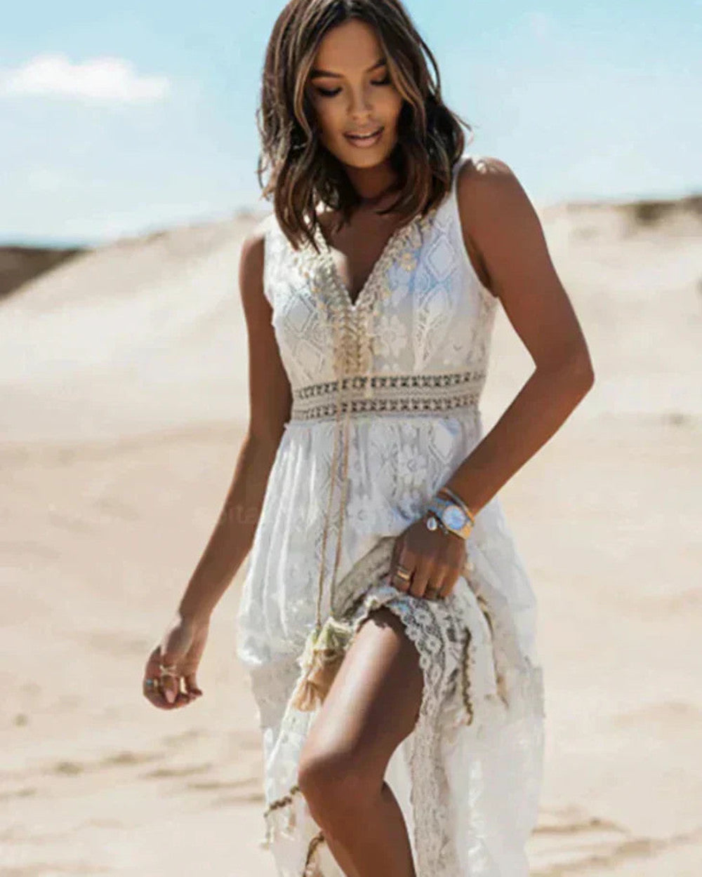 Elowynn Boho Kantjurk Damen